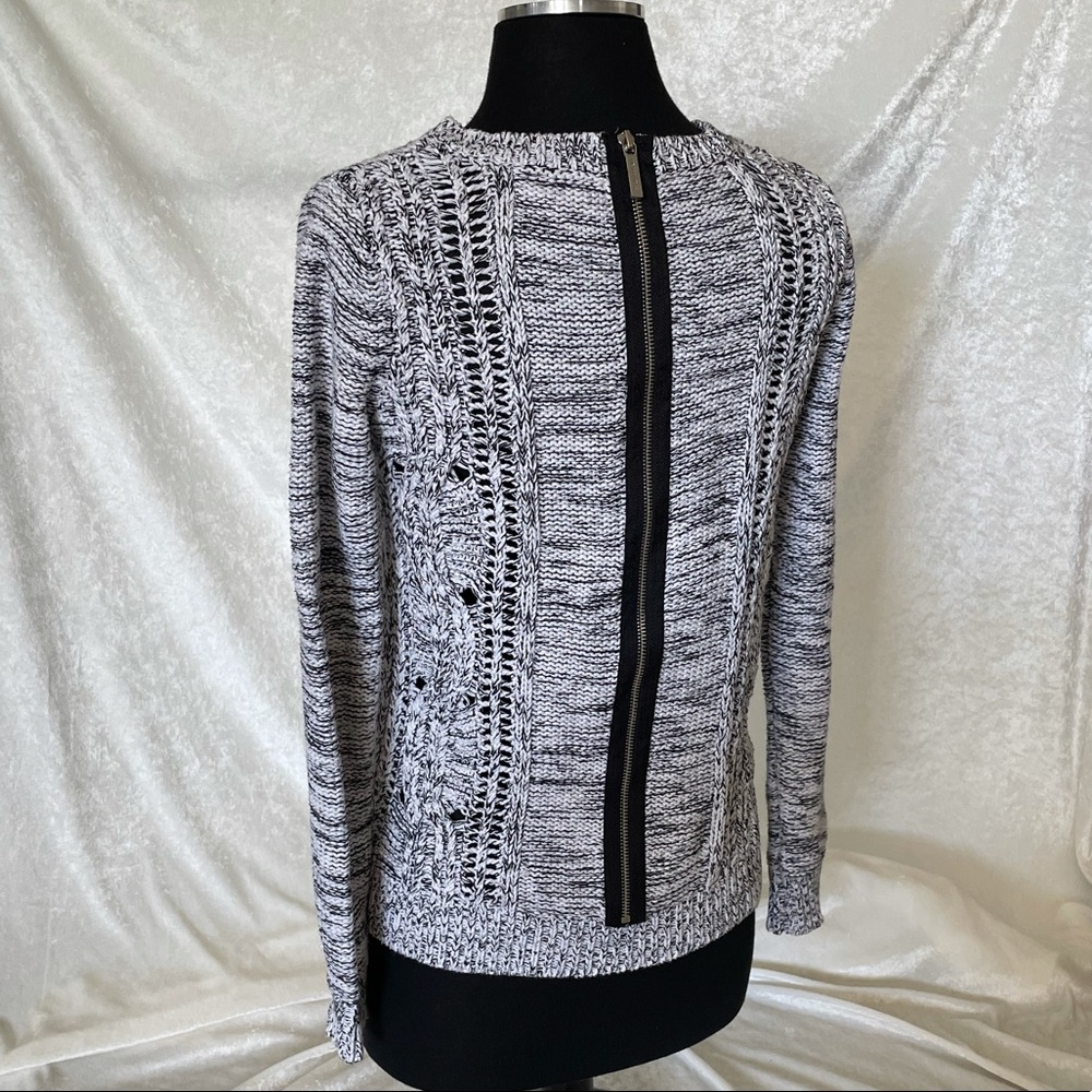 Michael Kors back-zip sweater